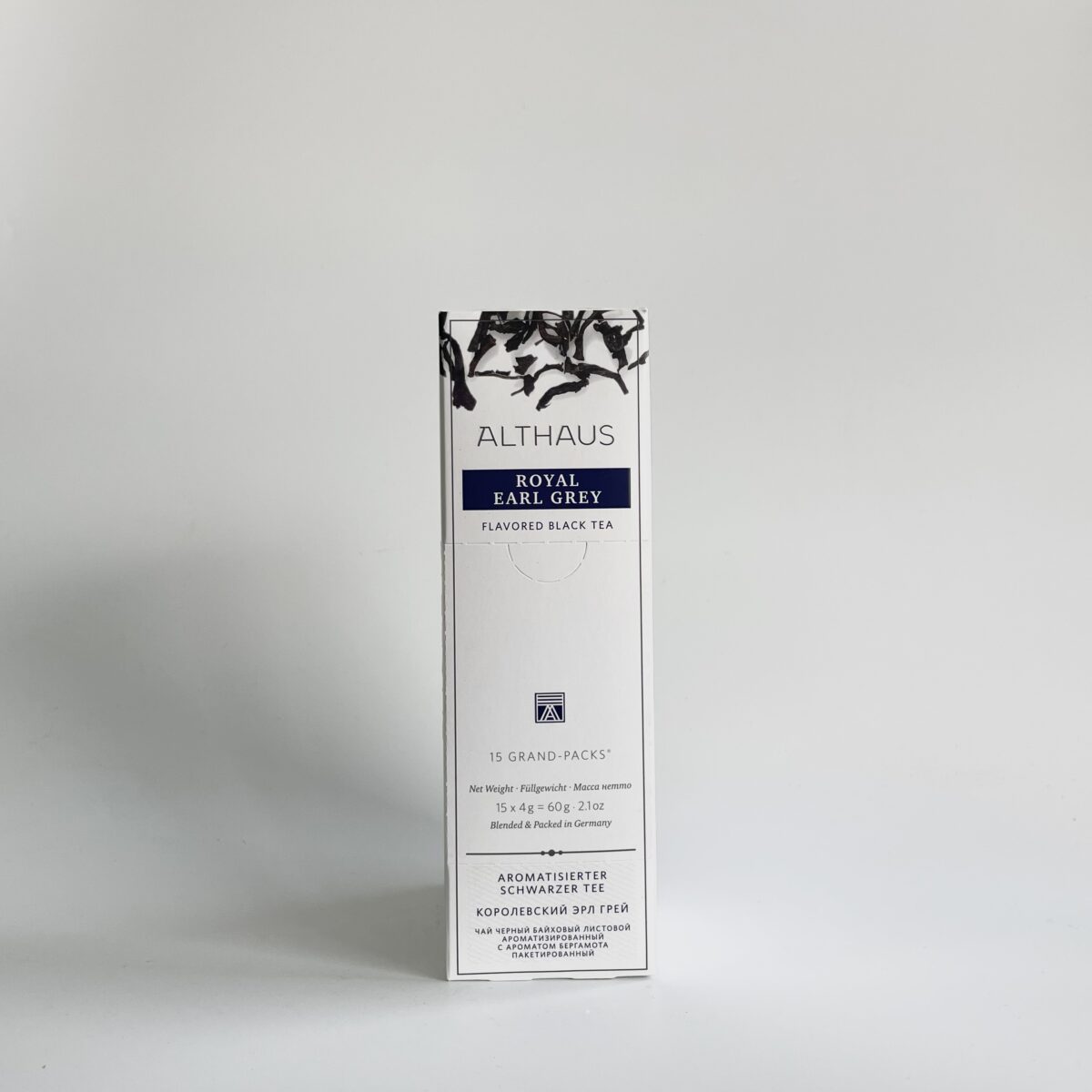 Althaus Royal Earl Grey — чорний чай із бергамотом Чай чорний Althaus Royal Earl Grey із натуральним бергамотом у пакетиках для чайника, 15×4 г.